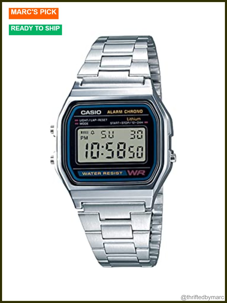 Digital Watch With Stopwatch Alarm And Led Light Quartz Movement